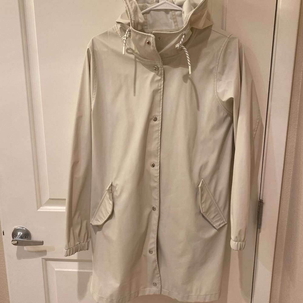 White Primark rain jacket